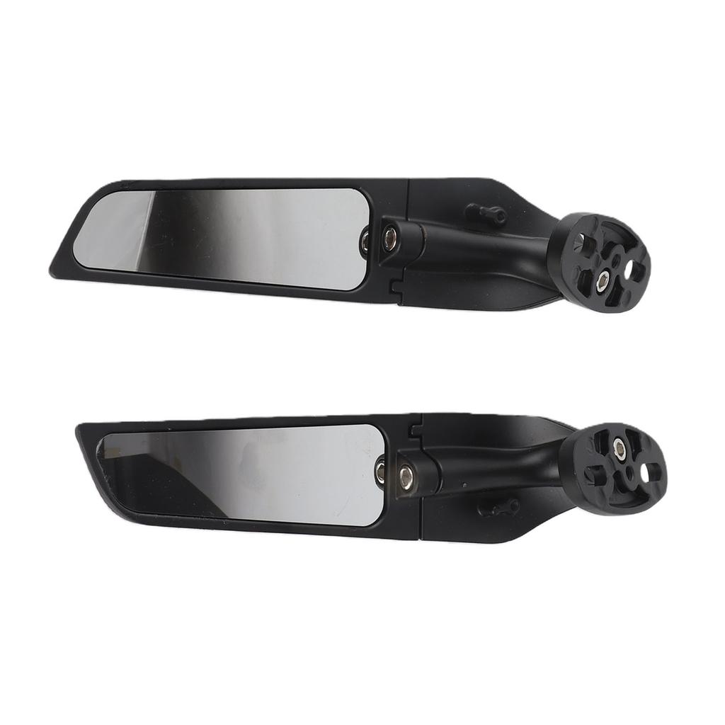 2pcs Motorcycle Rearview Mirror Adjustable Rotating Wind Wing Mirror Replacement for Ninja 250 300 H2 H4