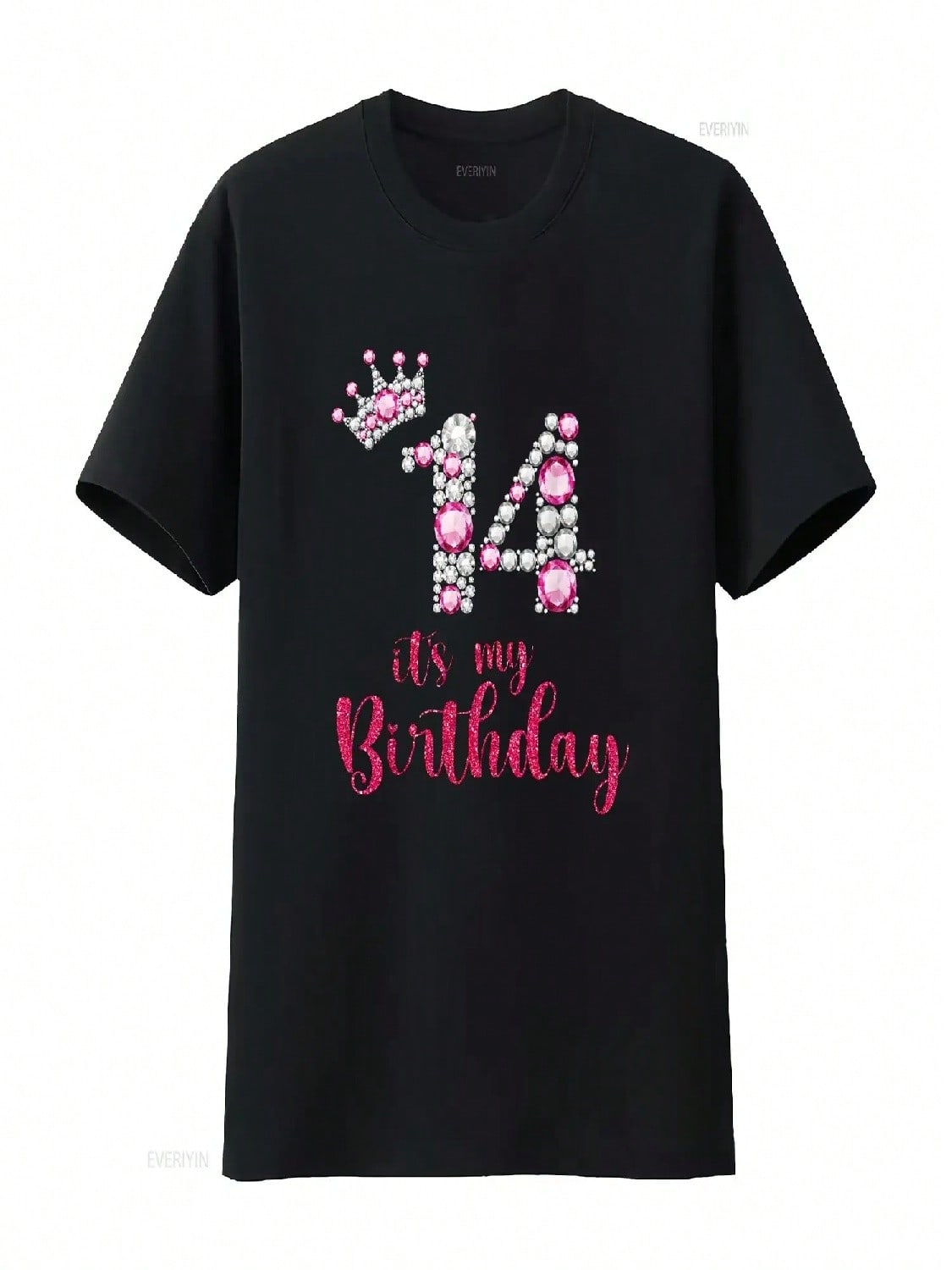 14 It S My Birthday 14th Years Old Bday T Shirt Vintage Washed Designer Clothes Homme Comfortable Versatile Casual Slightly S разноцветный