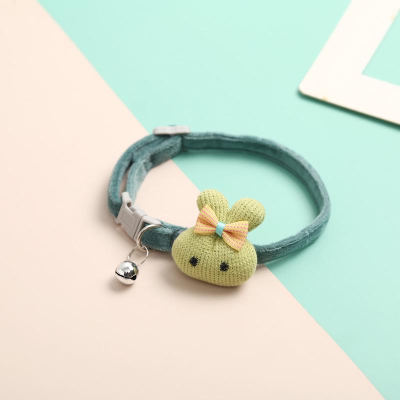 Cute Cat Bell Collar - Little Rabbit Cartoon for Pets