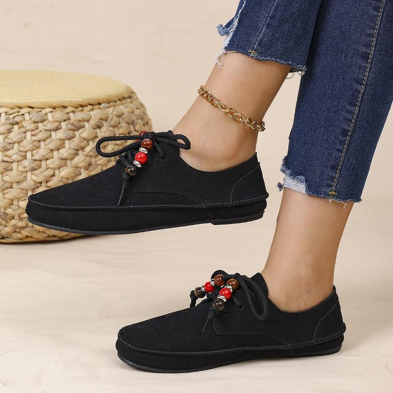 Foreign Trade Large Size New Retro Tassel All-inclusive Birkenstocks Spring and Autumn New Flat-bottomed Doudou Loafers