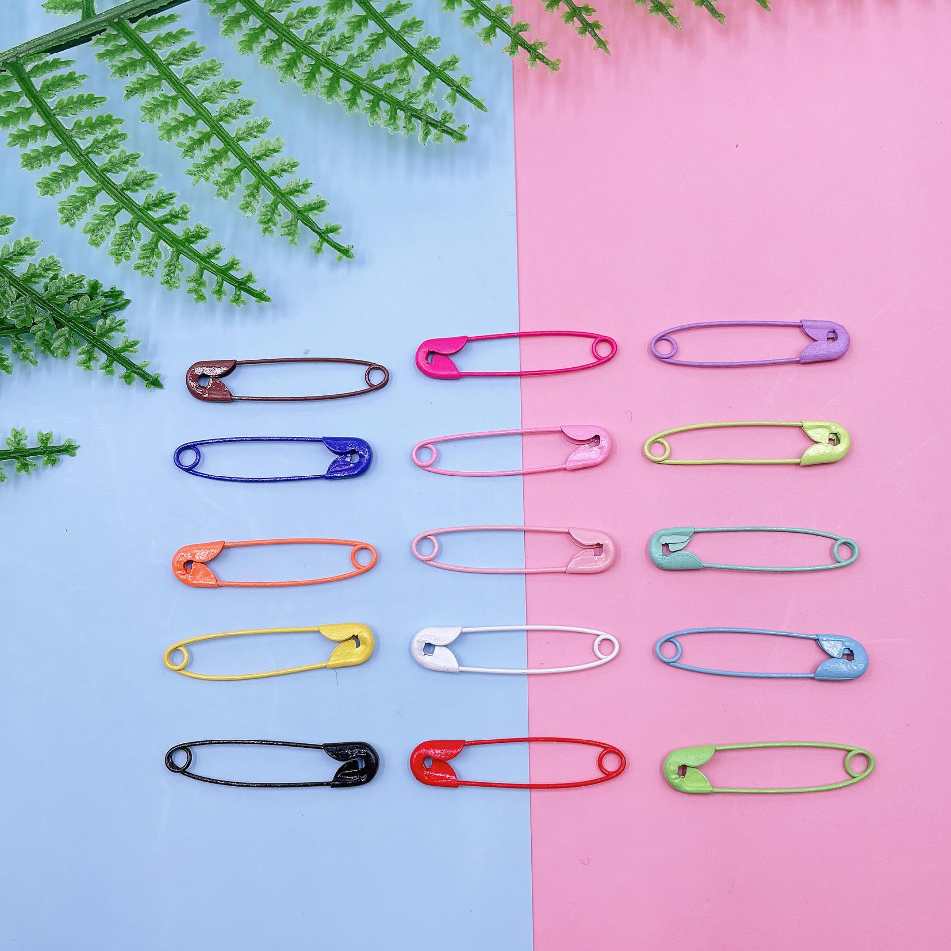 

30mm Painted Iron Brooch Colorful Candy Necklace Key Pin DIY Jewelry Pendant 30mm Iron Pin