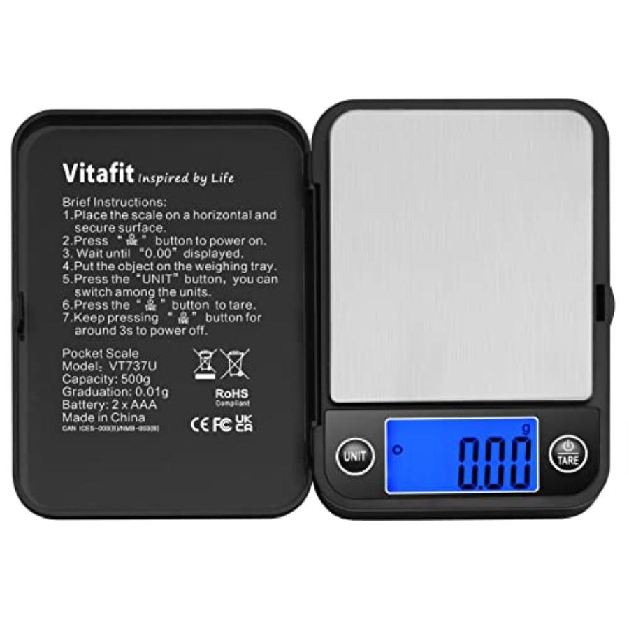 

500g Digital Pocket Scale High Accuracy 0.01g Gram Scale Black for Lab Food Kitchen Coffee Jewelry Multifunction United States