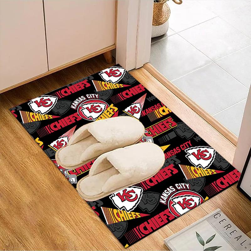 Kansas City Chiefs Pattern Rug Game Carpet, Floor Mat for Bedroom Living Room Entryway Rug, Home Decor Idea Gift for Christmas birthday