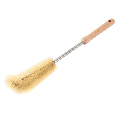 Wooden Handle Bottle Brush Nylon Bristles Convenient Bottle Washing Brush with Hole for Glass Cup Baby Bottles Wooden