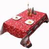 Christmas Table Runner - Rectangle Holiday Dining Table Decor, Printed Tablecloth for Xmas Party, Home Kitchen Decorations