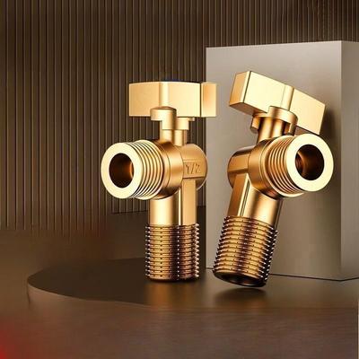 1Pcs Large Flow Water Stop Valves Inlet Ball Valves Bathroom Kitchen Sink Stop Valve Connection Water Pressure Regulator
