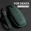 Suede Car Key Case Cover For Denza D9 Dm-I Car Key Protective Shell Accessories