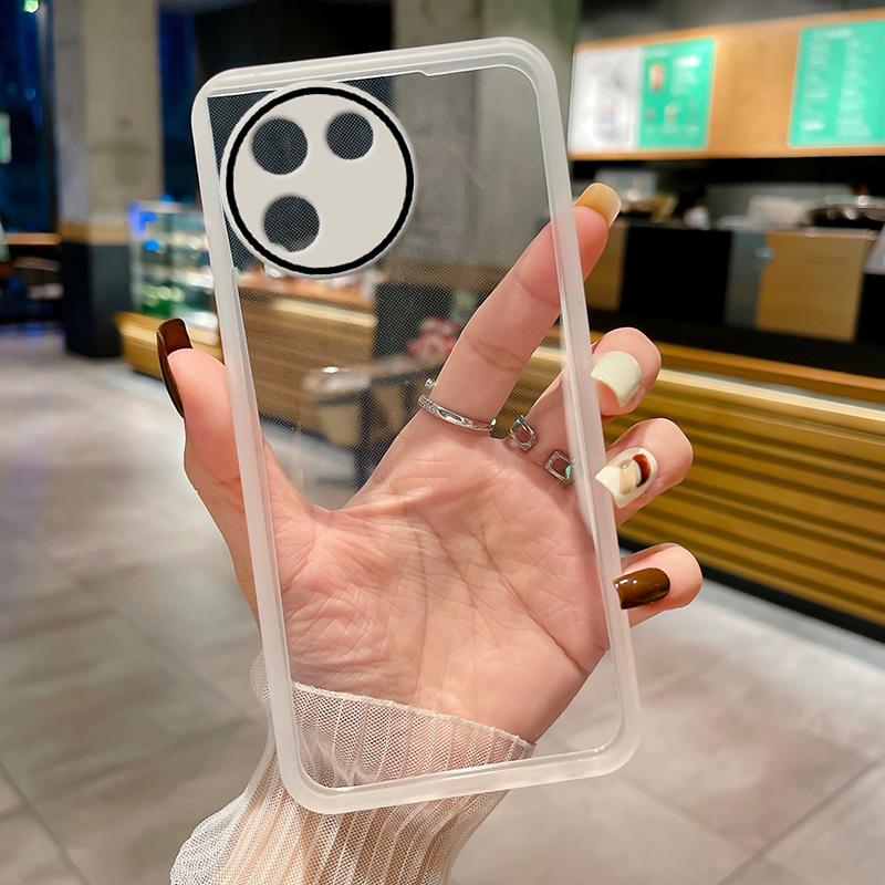 Transparent Phone Case for Vivo V30e 5G V30 Pro Lite Full Lens Protection Film Clear Soft Silicone Cover for Vivo Y03 Y38 Y18E IQOO Z9 Turbo Z9X