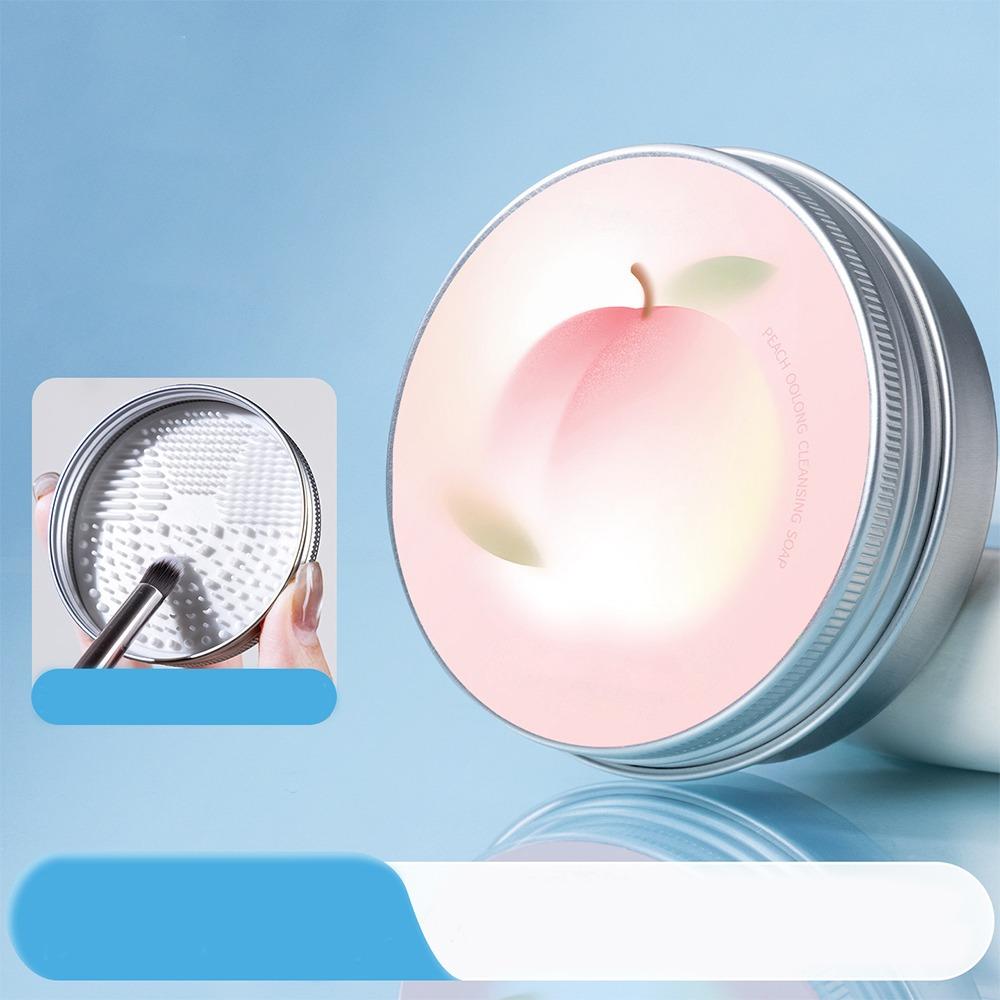 Deeply Cleans Makeup Brush Cleaner Soap Waterproof Cosmetic Cleaner  for Makeup Brushes & Sponges розовый