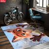 Little Fox Nick print Large Room Carpet Non Slip Cartoon Kids Bedroom Living Room Floor Mat Home Decor Children's Play Carpet