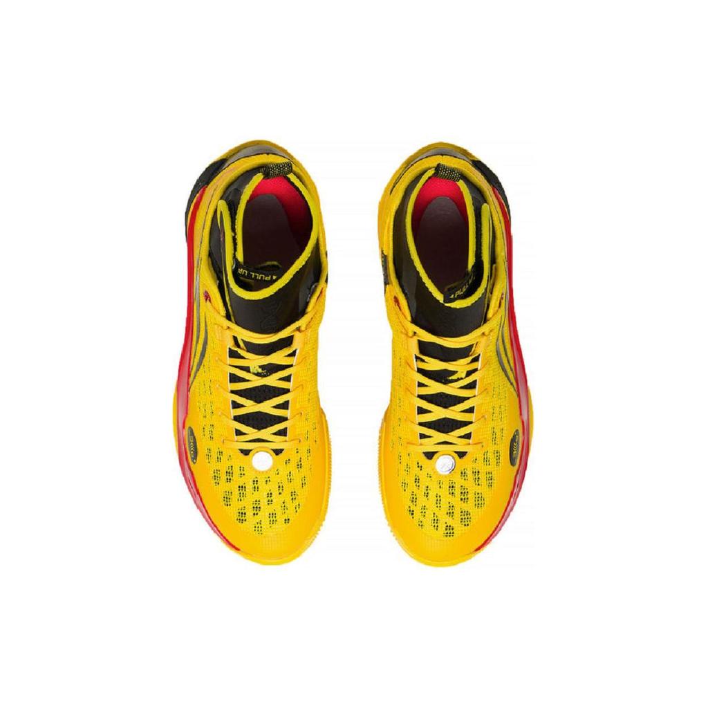 Li Ning 808 2 ULTRA Cushioning Slip Resistant Abrasion Resistant High Top Basketball Shoes Men's Yellow Black ABAT007-5