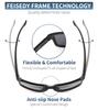 [FEISEDY] Sports Sunglasses for Men, Polarized, Large, Popular, Wellington Frame, 100% UV Protection, Fishing, Driving, Sunglasses, Mirror Lens B2234