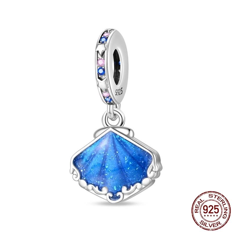 Original Copper Luminous Marine Series Pendant Fit 3Mm Bracelet Diy Charm For Women Jewelry Fashion Gift