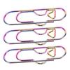 20PCS Stainless Steel Pen Clips Paperclip Pencil Holder for Journal Notebook Dazzling Color