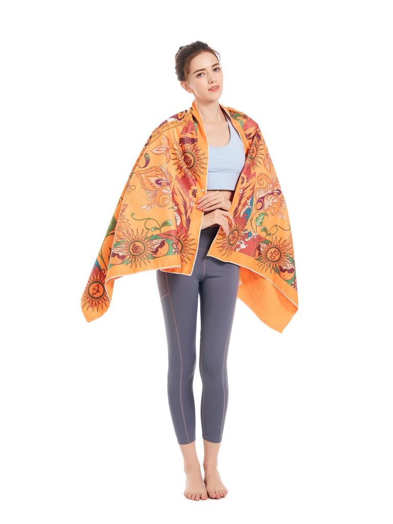 Double-Sided Microfiber Beach & Bath Towel - Absorbent, Quick-Drying