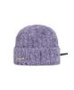 Bajal Safety Pin Fur Beanie Purple Grey