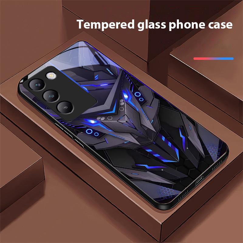 

Creative Mech For Y72 33S 11 03 36 96 Lite 35 16 Iqoo 12 V40 SE 5G 29 40 21 30 X80 Pro Vivo Tempered Glass Phone Case Black For vivo Y16