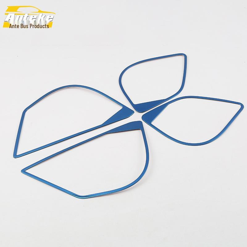 18 IZE Audio Speaker Cover - Stainless Steel Bright Ring Decorative Frame for Cars