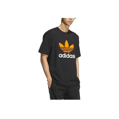 Originals Logotipa Apdruka Sporta T-krekls ar apaļu kakla izgriezumu Vīriešu Augšdaļa Melns JF0660