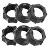 TOPPERFUN 6pcs Car Charging Nuts Nuts Design Ring Size Adjuster Ring Adjuster Car Supply Ball Socket Joint Plastic Black