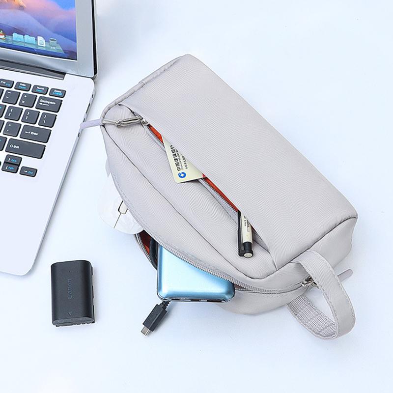 Bolsa de Almacenamiento para Gadgets Electrónicos Portátiles de Viaje, Estuche Organizador de Cables Digitales para Tarjetas de Alimentación, Discos Duros, Cables USB, Bolsa, Embrague, Bolsa Organizadora