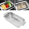 Over The Sink Strainer Extendable 304 Stainless Steel Over The Sink Colander for Kichen Washing Vegetables Fruits