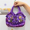 New Korean Style Medium Women's Handbag - Solid Color Lace Mommy Bag with Zipper