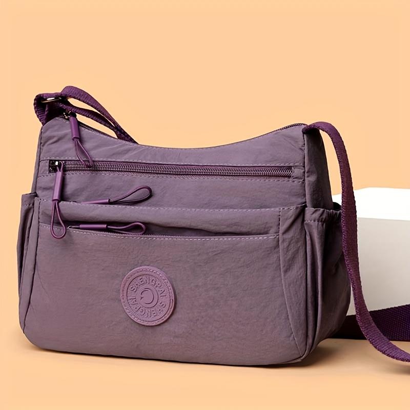 Durable Nyl Multi Pocket Shoulder Crossbody BagS with Adjustable Strap Casual Style, Zipper Closure, Available Multiple Colors