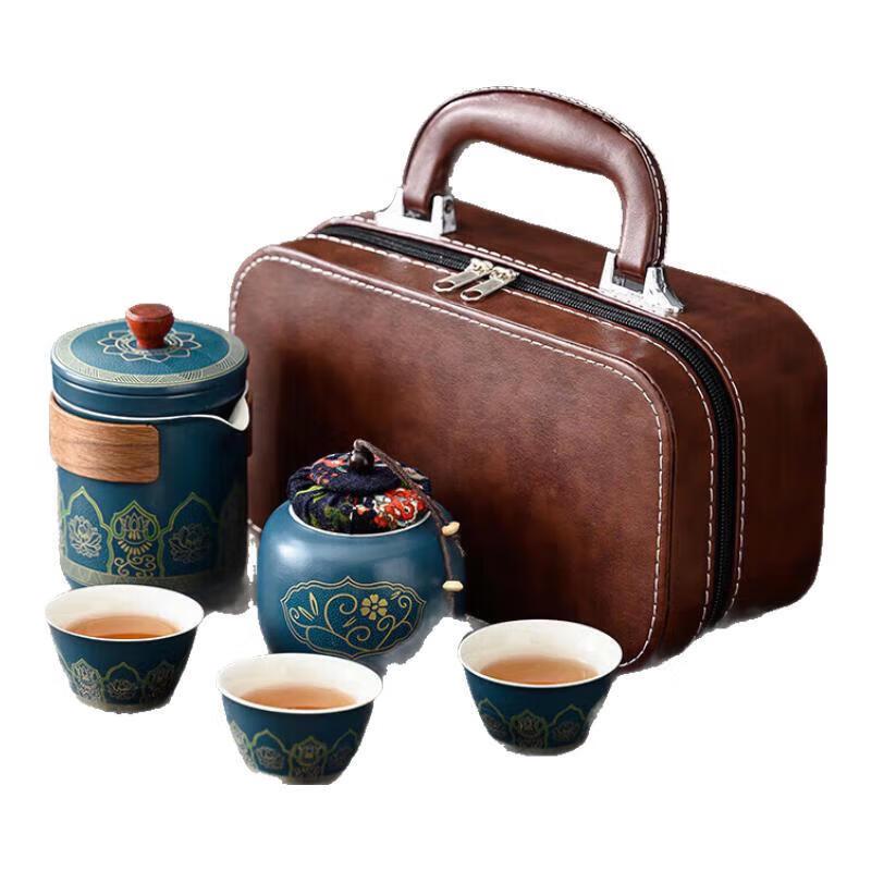 Cha Ting Ceramic Portable Travel Tea Set