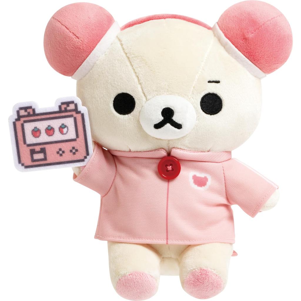 San-X Rilakkuma "Gaming Rilakkuma" Collectible Plush Toy, Korilakkuma MV20401, H190 X W190 X D120mm