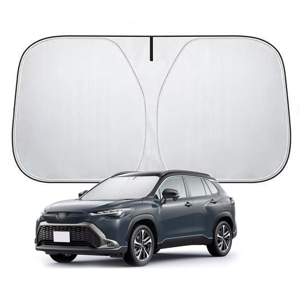 Toyota Corolla Windshield Sunshade for the 10 Series Corolla Cross SUV 2021 Sunshade with High Heat and UV Light Blocking and Foldable and Includes