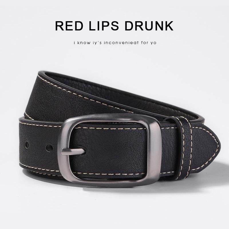 

Men s Fashion Leather Pin Buckle Belt - 2022 Versatile Casual Style for Young Adults and Students. 110cm коричневий