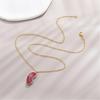 Friendship Pendant Necklace Set Magnetic Clasp Neck Chain Pair Women's Best Friend Necklaces with Heart Pendant