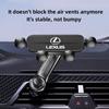 fxcr3 Gravity Car Phone Holder Air Vent Telescopic Support For Lexus RX300 IS200 IS250 ES350 Ct200h UX250h NX300h RX350 ES300h RX400h