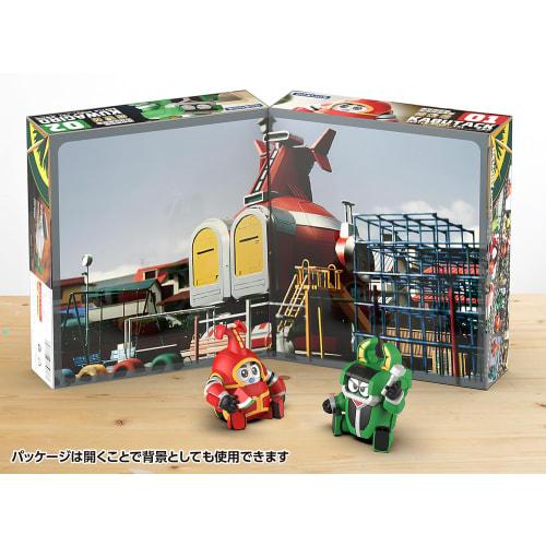 Wave Tachibana Neko Kogyo QOSMOS Series Bee Robo Kabutack Kabutack & Kwaziro Set, Non-Scale, Approximately 10cm Tall, Pre-Colored Plastic Model Kit, K