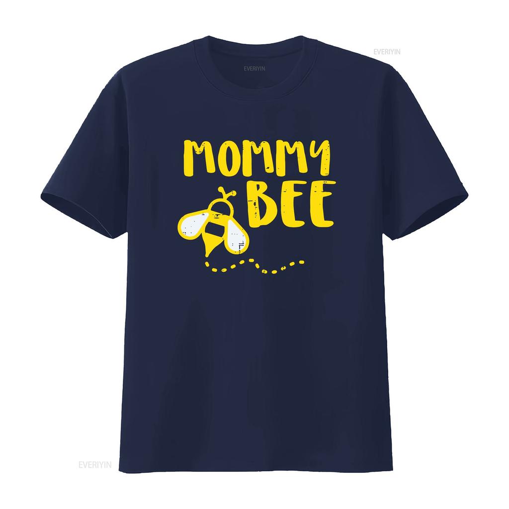 Colorful Mommy Bee Family Matching Beekeeper Mom Mama Women T shirt vintage Washed graphic Stylish Casual streetwear Breathable