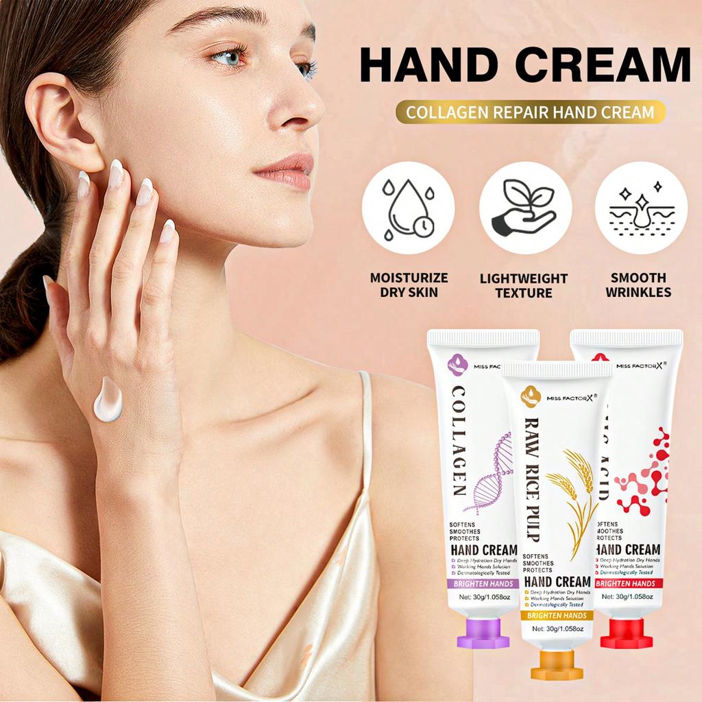 1/2pcs Nourishing And Moisturizing Hand Cream, Anti-Wrinkle And Whitening Hand Cream, Kojic Acid/Col