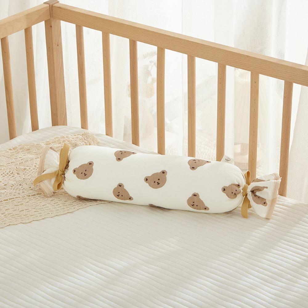 

Washable Candy Gauze Pillows Side Lying Cylindrical Pillow Breathable Seersucker Pillow Newborn Style 4