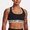 Under Armour Dfo Letter Print Medium Support Sports Bra Women Underwear Black 1376437-001