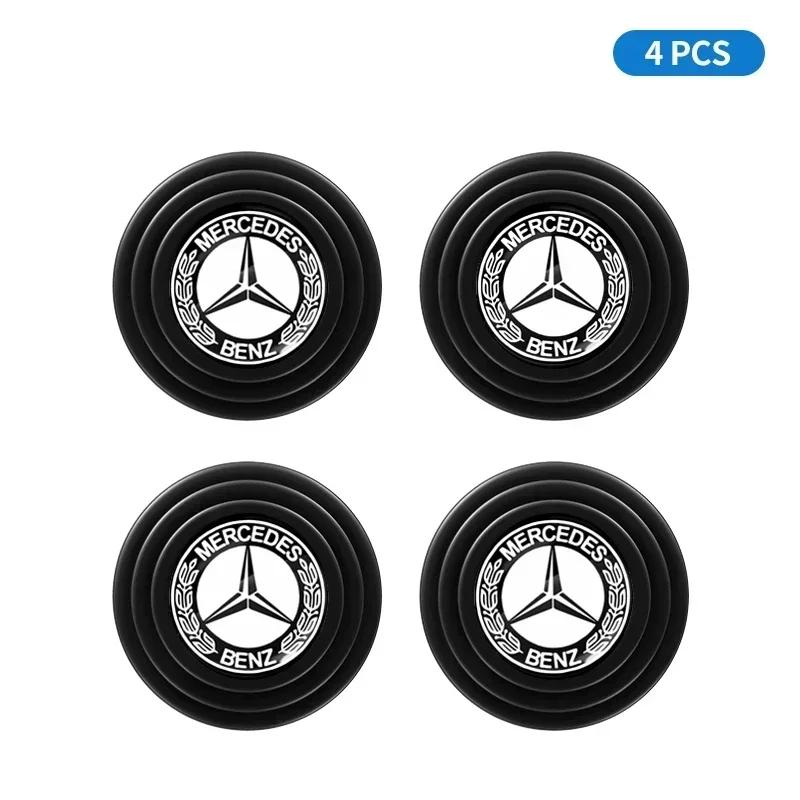 CEV5 Car Door Shockproof Pad Anti-collision Silicone Sticker For Mercedes Benz W204 W205 W211 203 212 S E GLE GLS CLA GLC AMG EQE