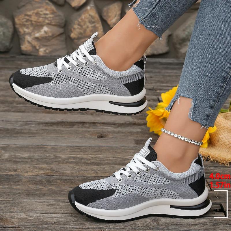 Women'S Casual Lightweight Sneakers  Spring Autumn Fashion Mesh Breathable Versatile Running Shoes Round Toe Walking Shoes