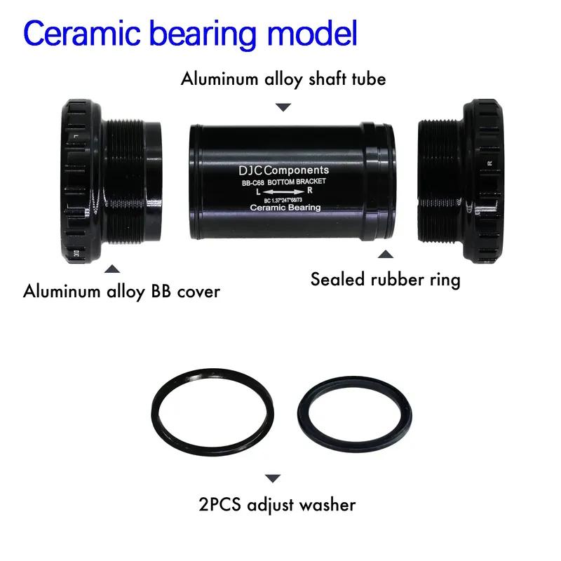 DJC DUB Bottom Bracket 29mm BSA English Threaded BB for SRAM DUB 68/73mm MTB Road Bike Ceramic Steel Bearing 28.99mm Spindle