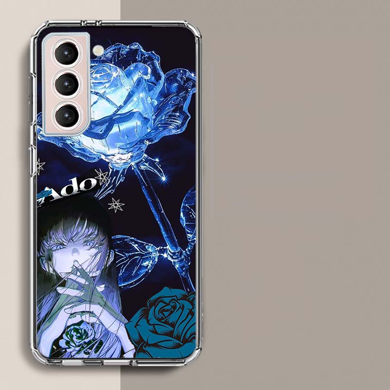Ado Album Kyogen Phone Case For Samsung Galaxy S25 Edge S24 S23 FE S21 S20 S10 Plus S22 S26 Ultra Cover Clear Cases TPU Capa She