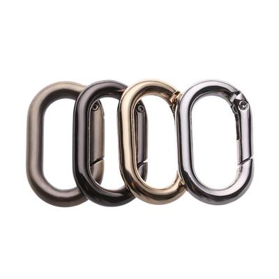 Camping Hiking Accessories Spring Oval Rings Handbags Clips Bag Belt Buckles Outdoor Carabiner