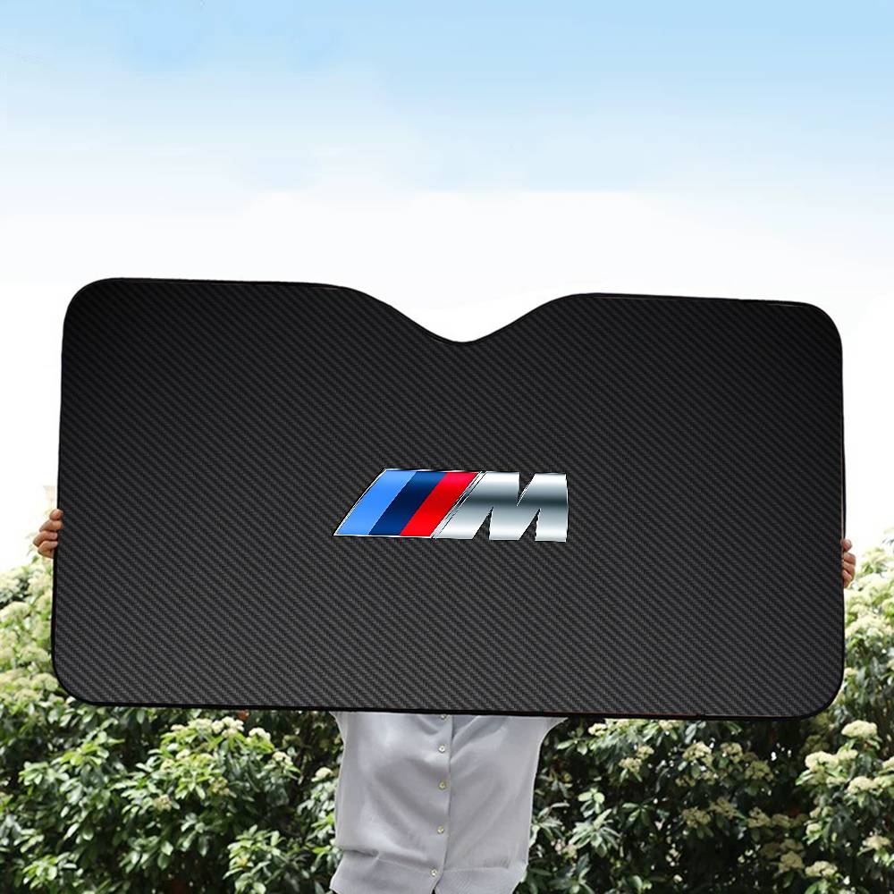 BBKG7 Luxury Sport Car B-BMWs Car Windshield Foldable Sun Shade Cover Block Reflector Portable Breathable Anti UV Protector Screen