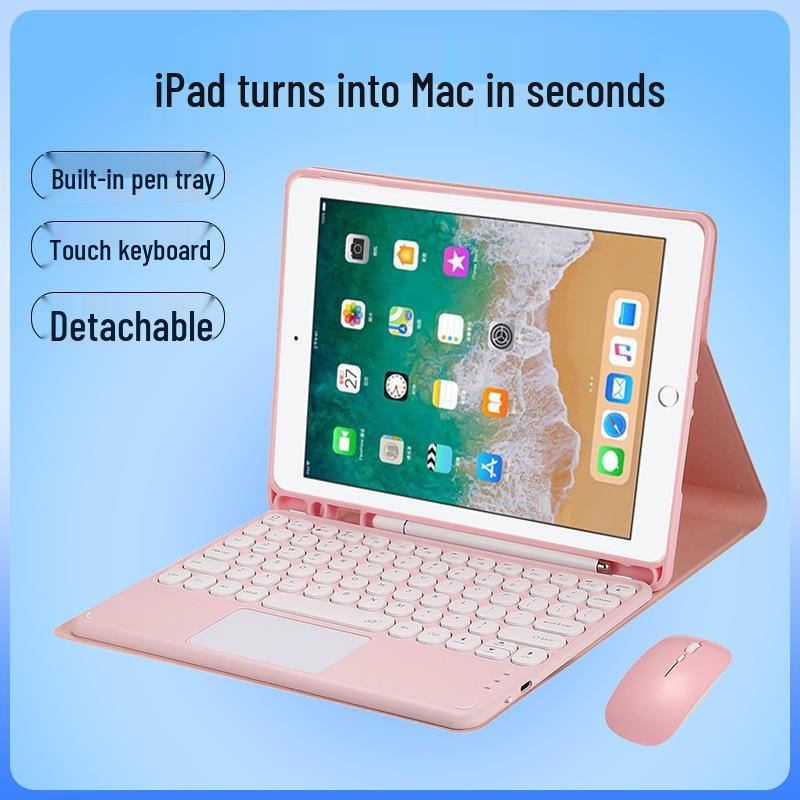 iPad Pro 11-Inch Protective Leather Case with Detachable Touch Bluetooth Keyboard