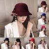 Ladies' Round Top Sheep Hat Retro Versatile Fisherman Hat Basin Hat