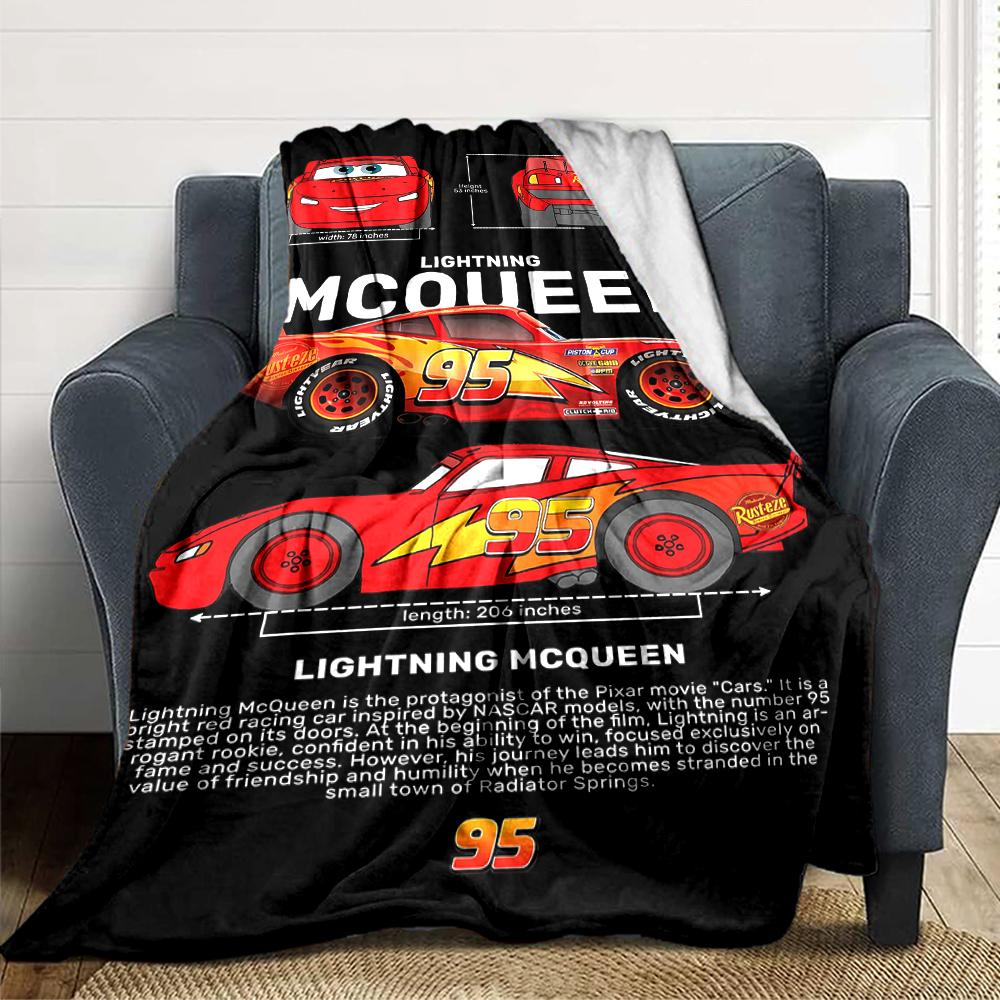 Mcqueen Car Blanket Soft Throw Blanket For Home Bedroom Bed Sofa Travel Office Solid Christmas Blanket