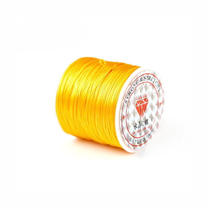 1 Roll Transparent Elastic Crystal Line Beading Cord for Jewelry Making and Garment Accessories