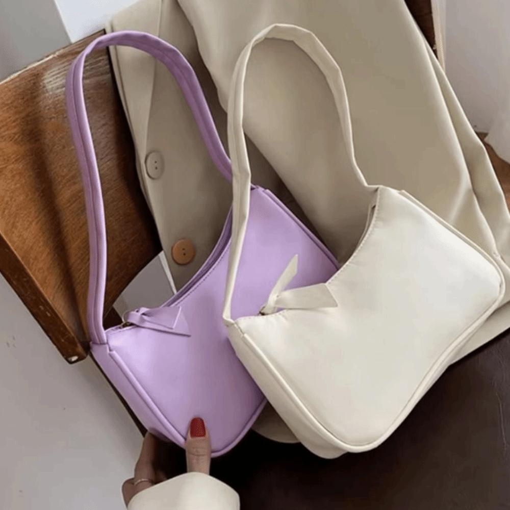 Underarm Style Retro Forearm Bag Minimalist Design PU Leather Bag Single Shoulder Bag  Female Use